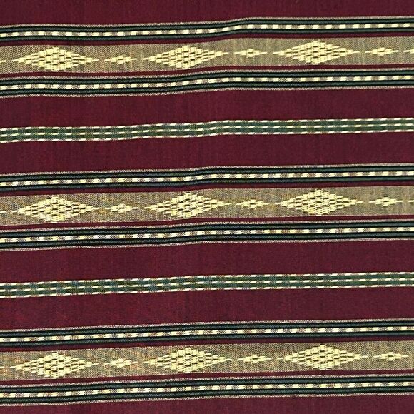 Pier 1 Imports Placemats Set of 6 Striped Red Green Gold Never Used Dining - Picture 3 of 5